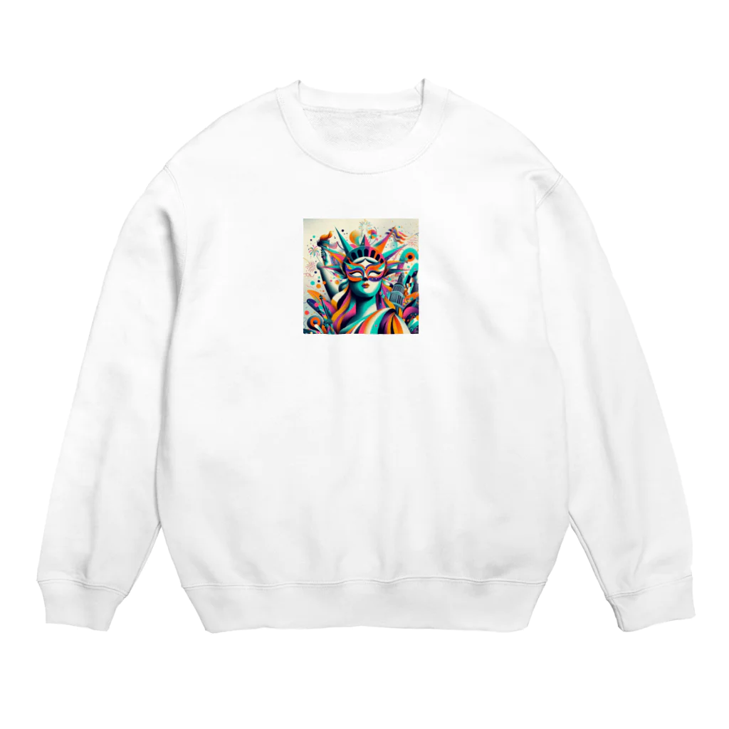 koumeiの自由な女神 Crew Neck Sweatshirt