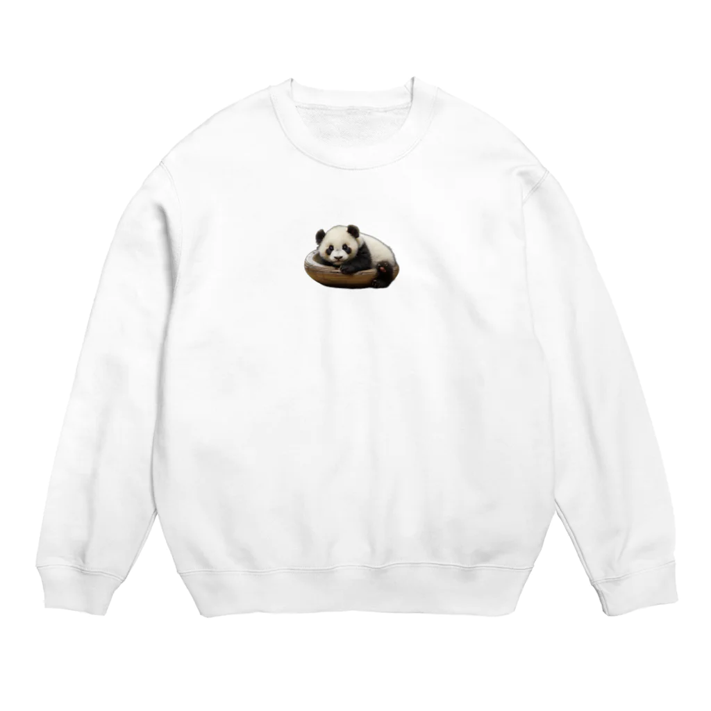 たまちゃんSHOPのねむねむパンダ Crew Neck Sweatshirt