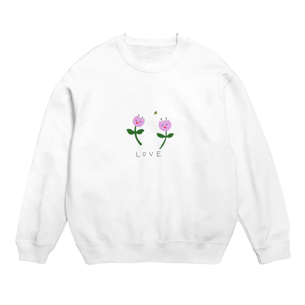 yoyoyoのラブチューリップ Crew Neck Sweatshirt