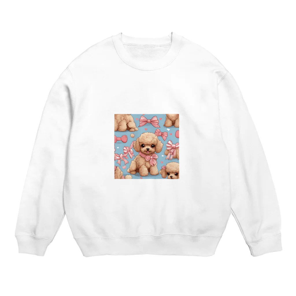 ✨じゅり✨の可愛いトイプードル🥰 Crew Neck Sweatshirt