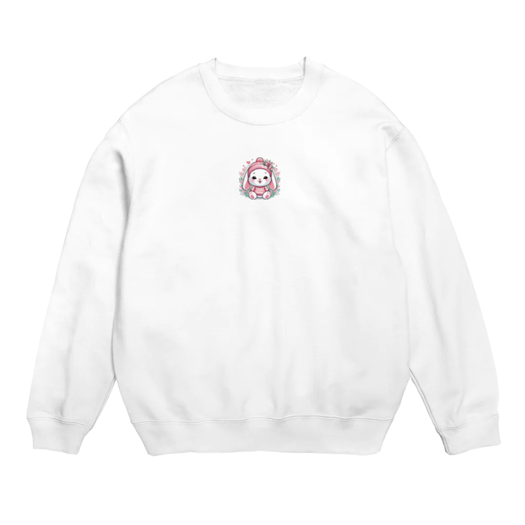 denyo dreamの快眠子ウサギ Crew Neck Sweatshirt