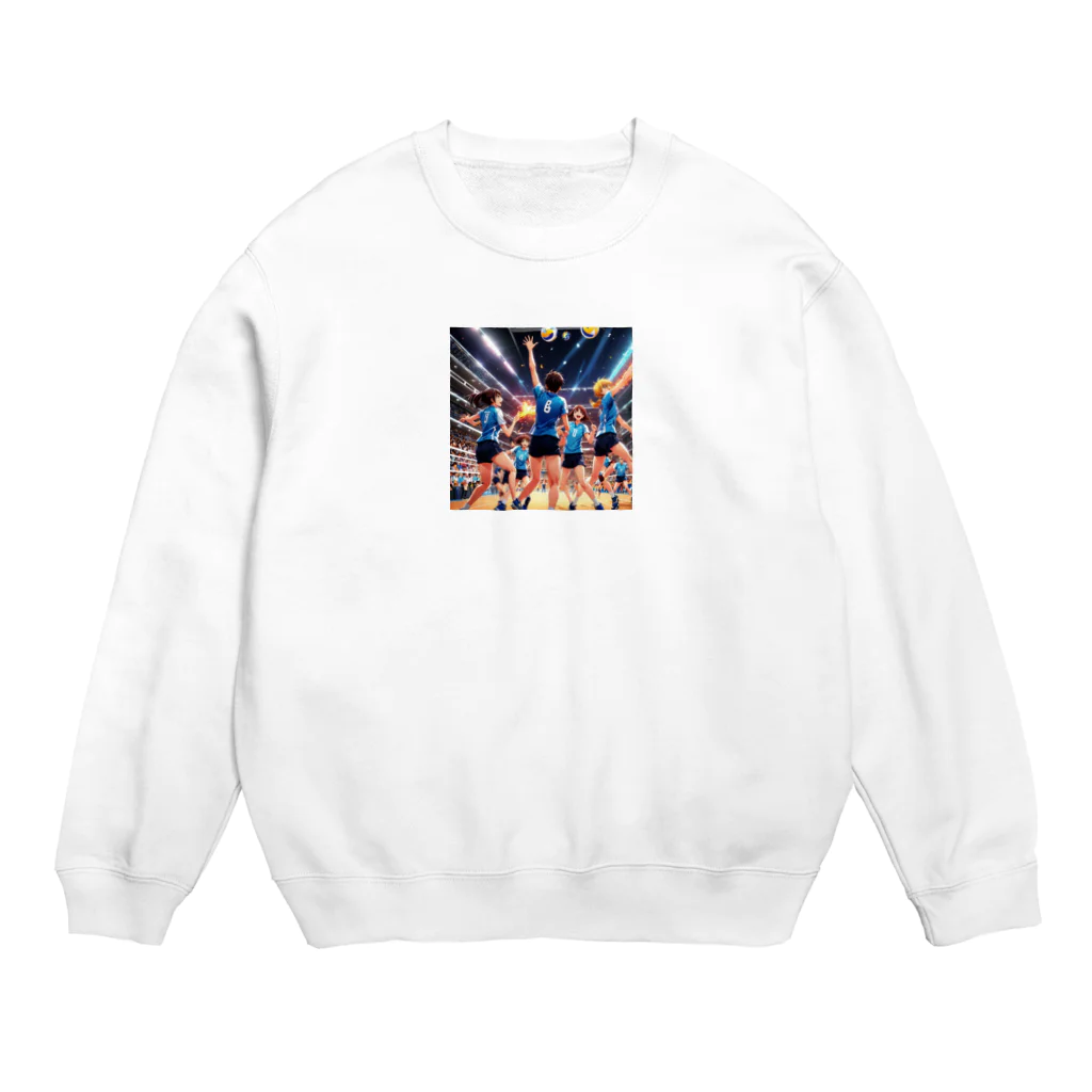 しんすけのバレーボール Crew Neck Sweatshirt