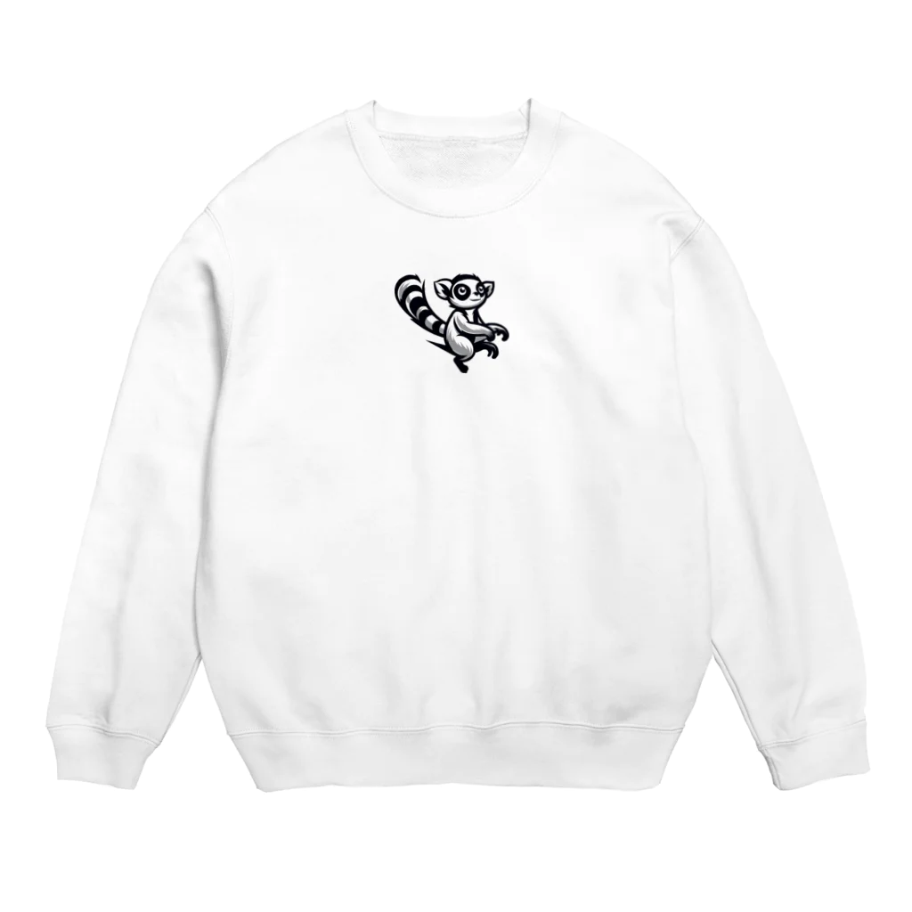 hamanakoのワオキツネザルくん Crew Neck Sweatshirt