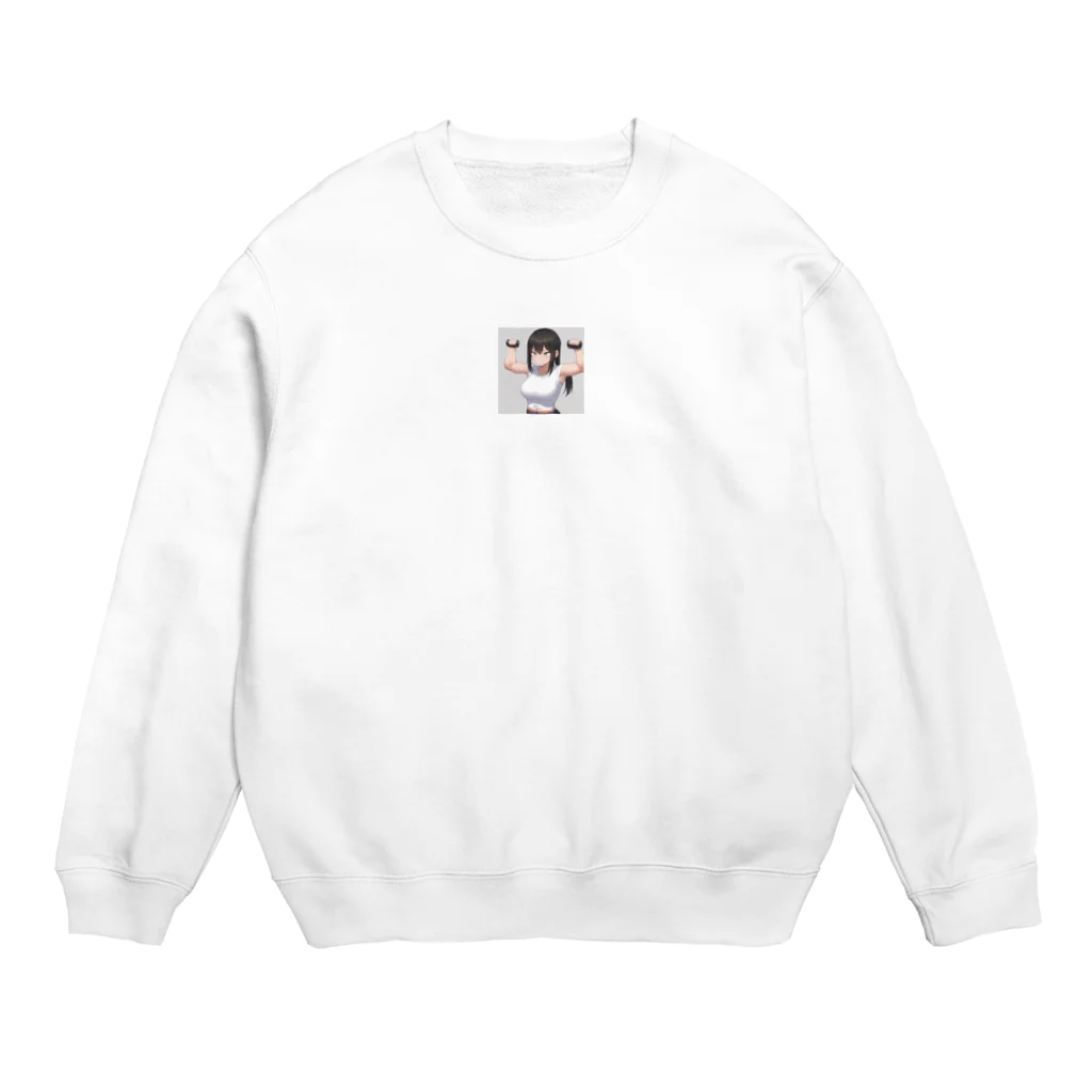 reo5の筋トレ女子 Crew Neck Sweatshirt