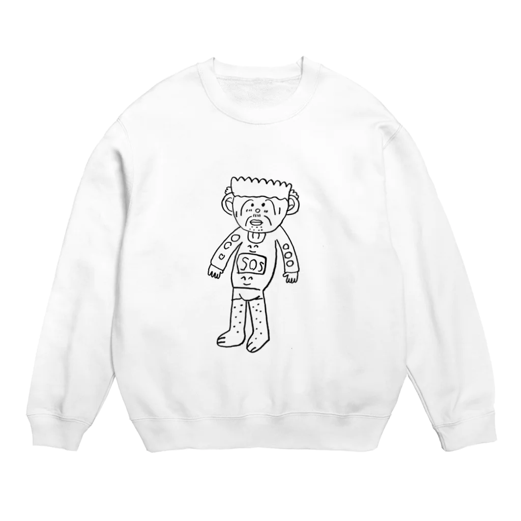 エンペラーのこどもとじゅんばんにかいた絵 Crew Neck Sweatshirt