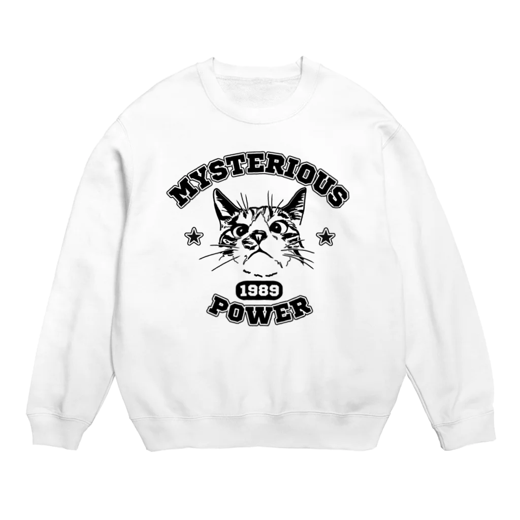 gyū-toの不思議な猫パワー Crew Neck Sweatshirt