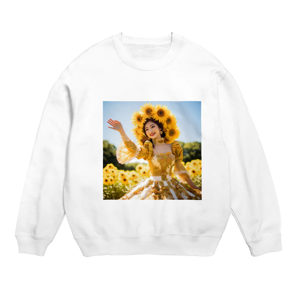 AQUAMETAVERSEのひまわり娘　クニちゃん　2496 Crew Neck Sweatshirt