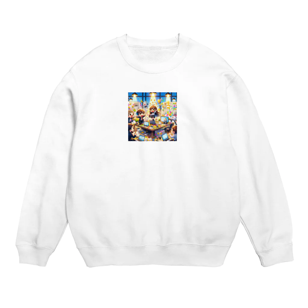 やってるよ！のプレゼンの主役は私！ Crew Neck Sweatshirt