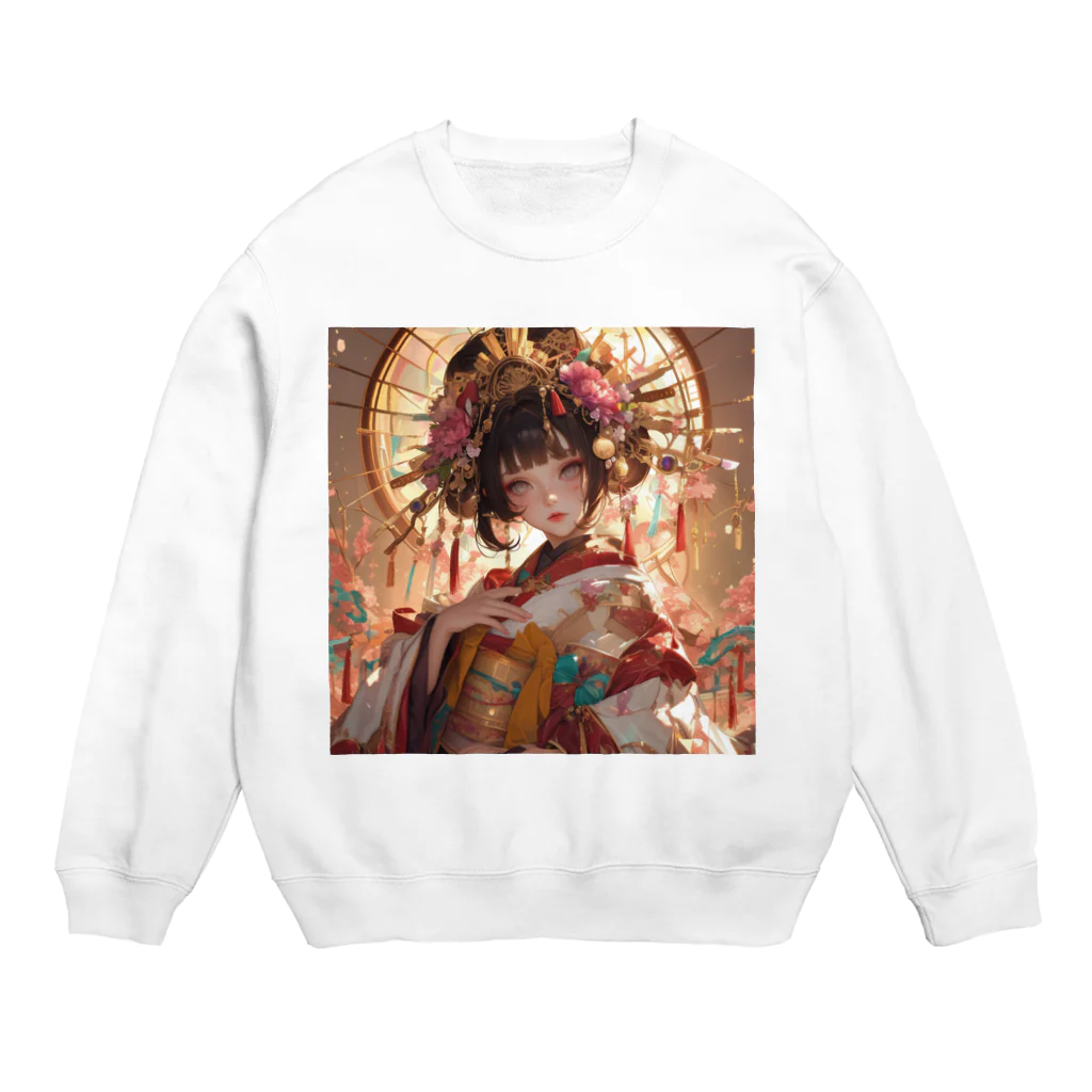 AQUAMETAVERSEの桜の庭園に咲く、黄金の姫君 Marsa 106 Crew Neck Sweatshirt