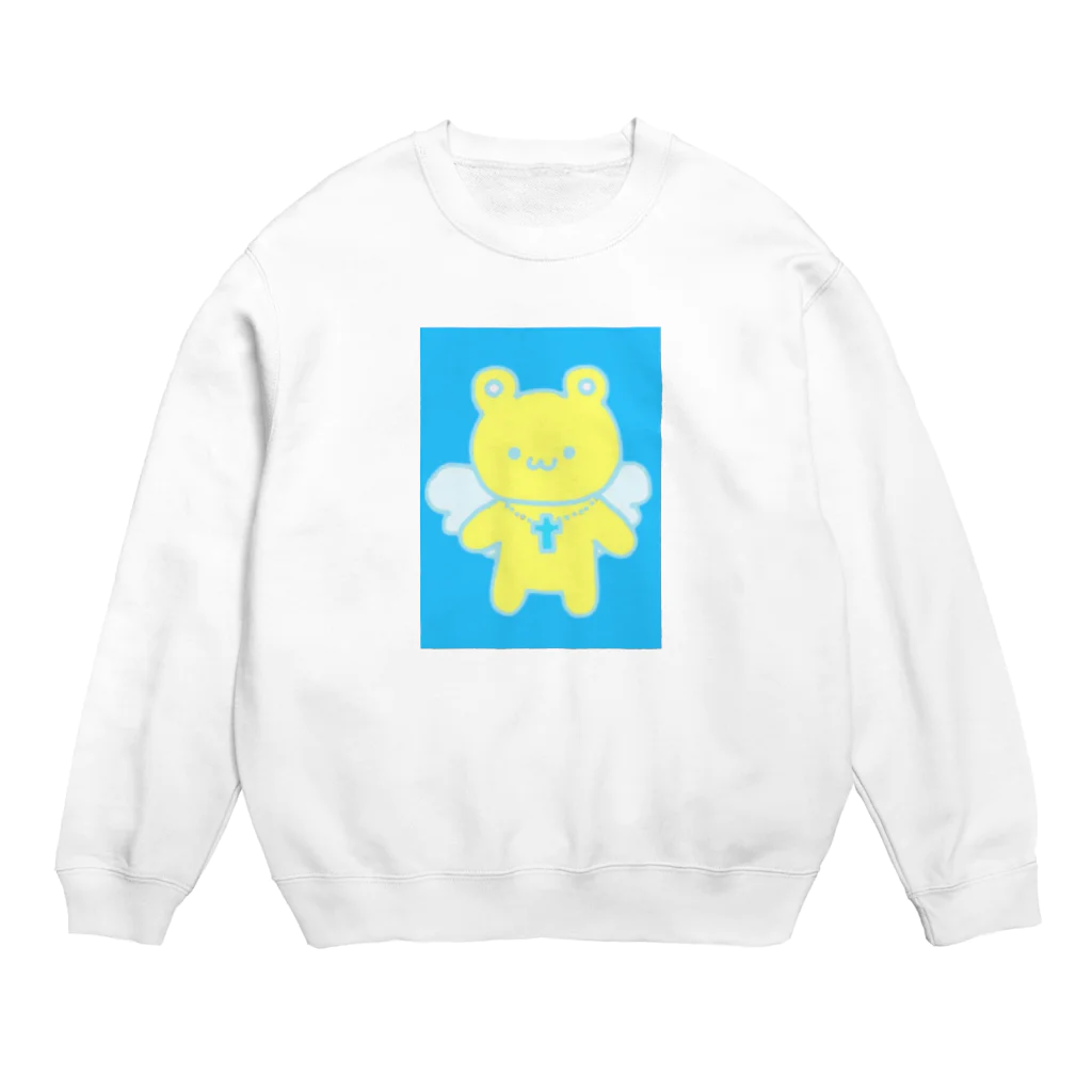 くまくま🌟ベアーズ🧸のてんしぐま証明写真風 Crew Neck Sweatshirt