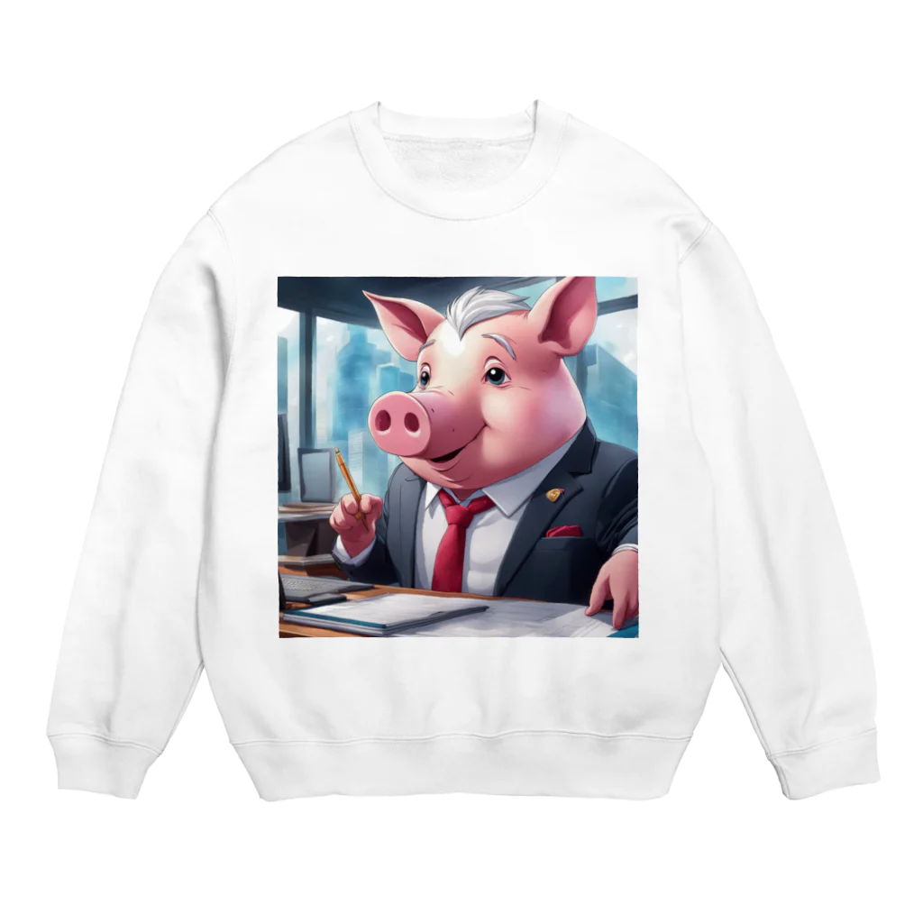 MTHの会社の業績を評価するミニブタ Crew Neck Sweatshirt