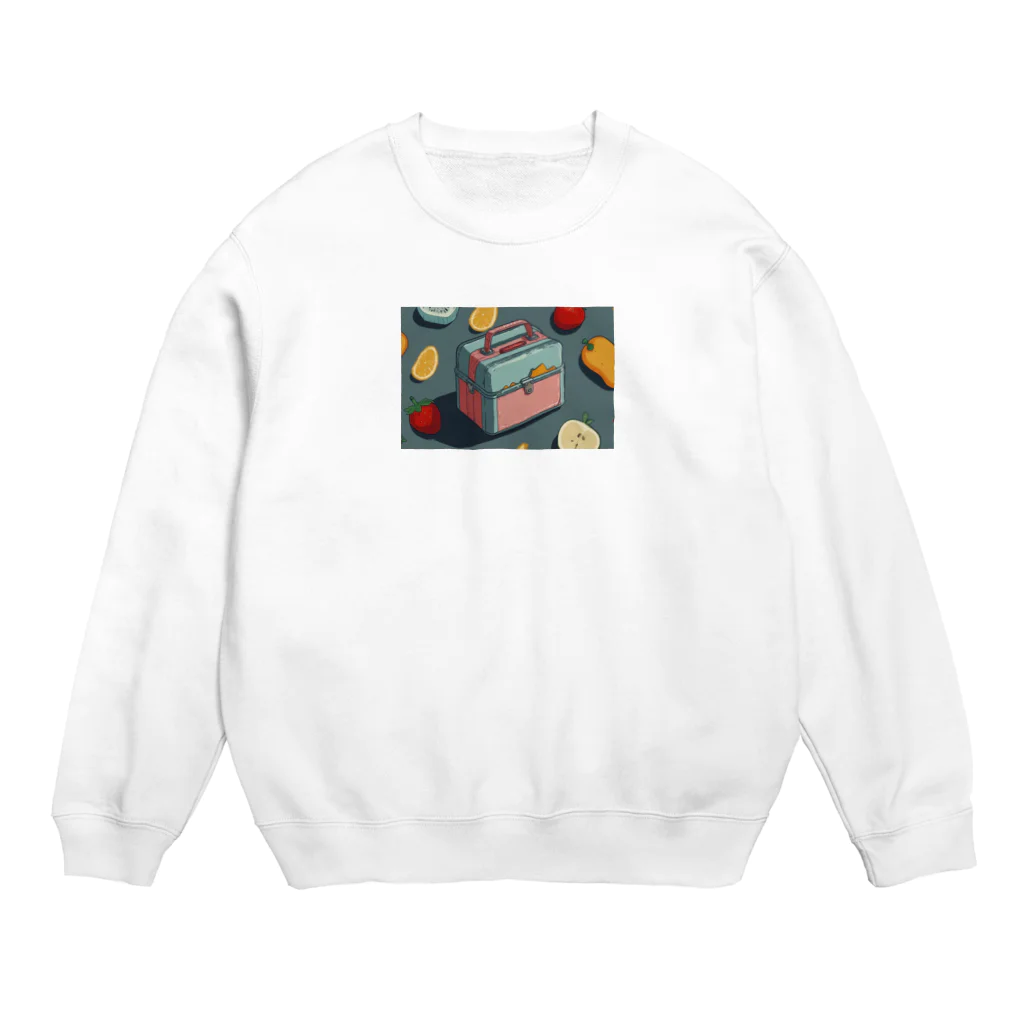 さぎょう擁のミニ弁当と学食の時間 Crew Neck Sweatshirt