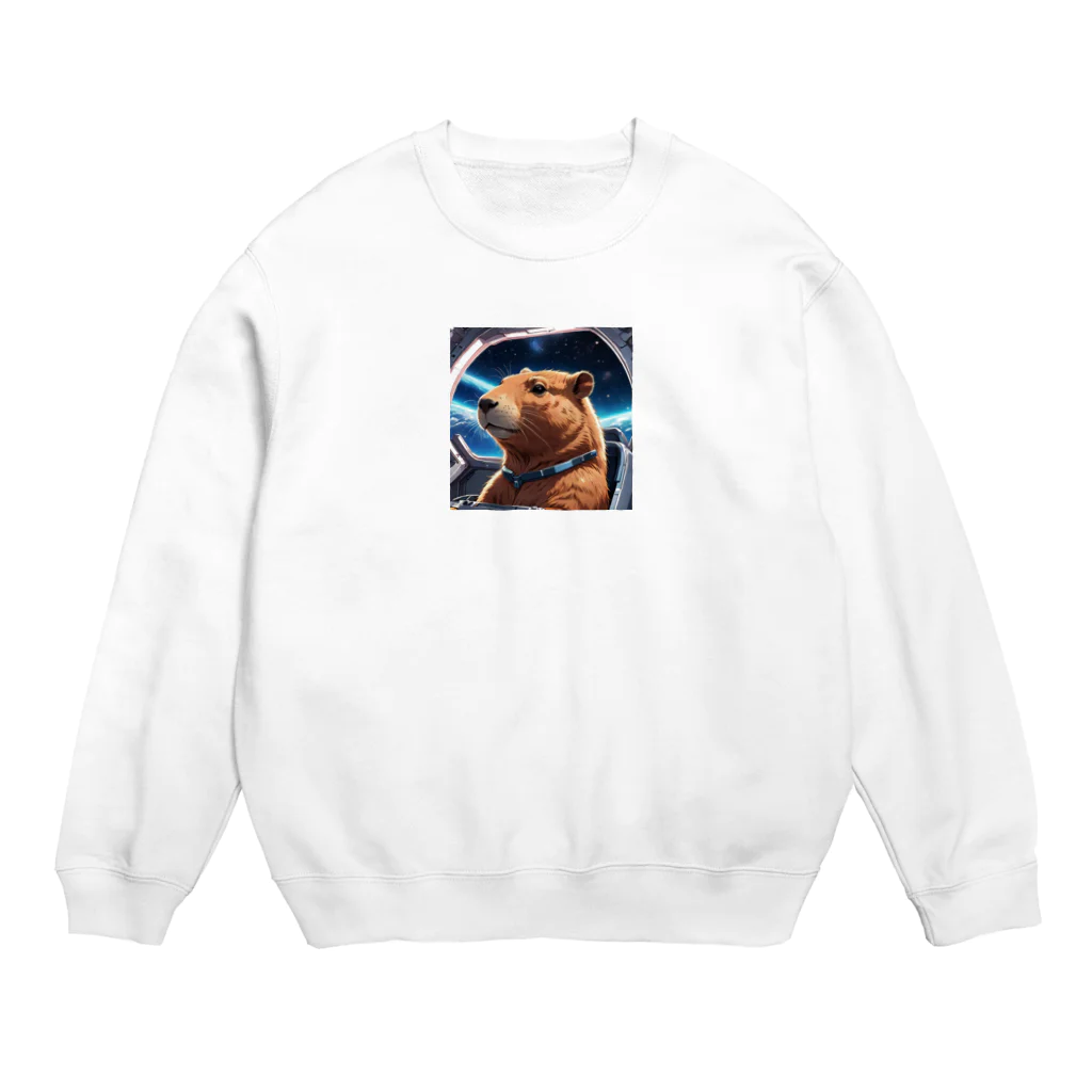 tsunatunaのカピバラ Crew Neck Sweatshirt