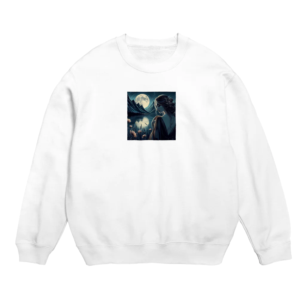 チロライショップの月夜の Crew Neck Sweatshirt