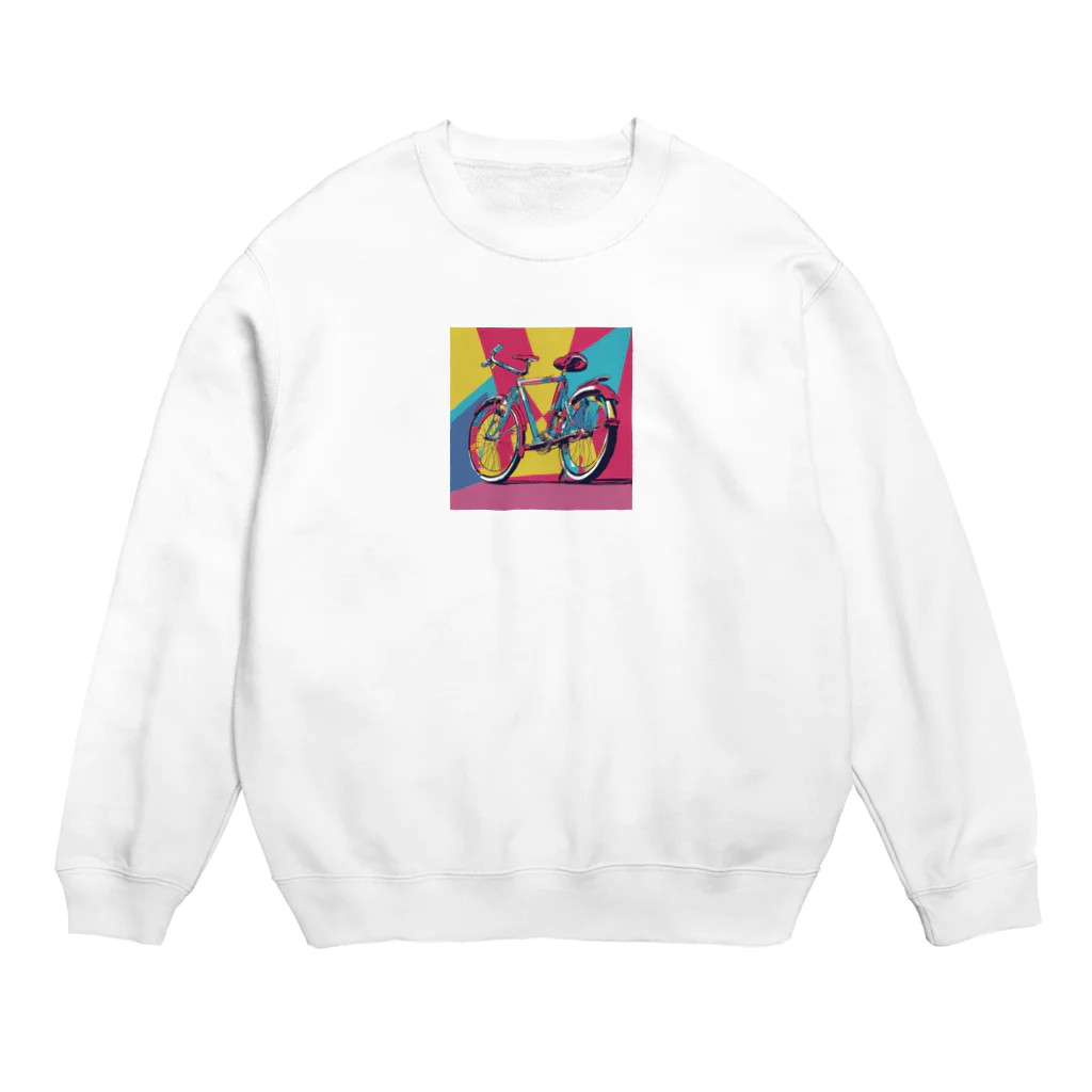 NeoPopGalleryのPOPART bicycle Crew Neck Sweatshirt