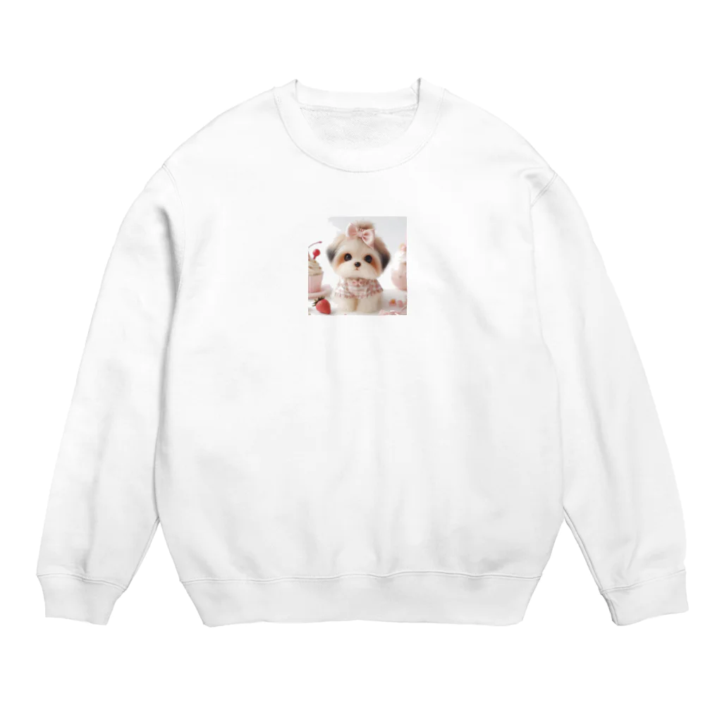 koumeiのかわいい子犬 Crew Neck Sweatshirt