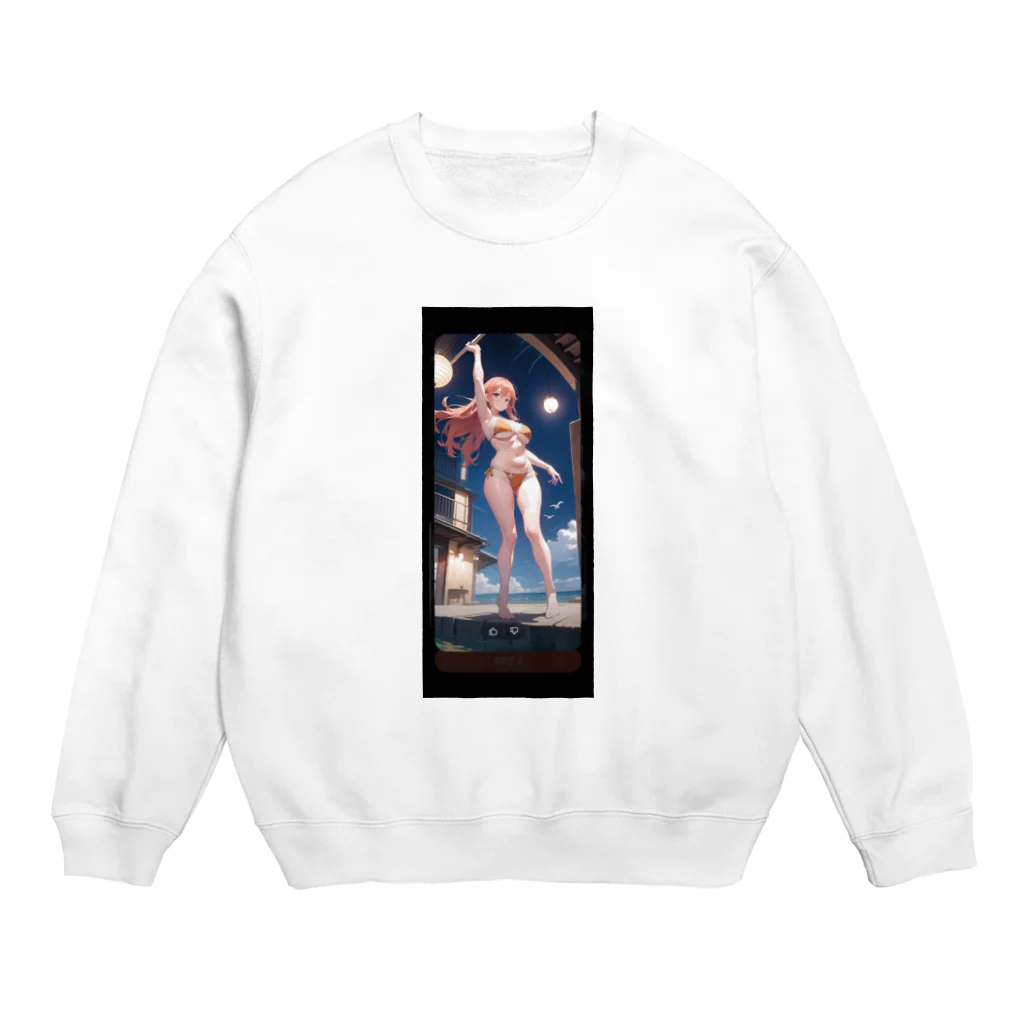 jupiterwinのビキニ女子2 Crew Neck Sweatshirt