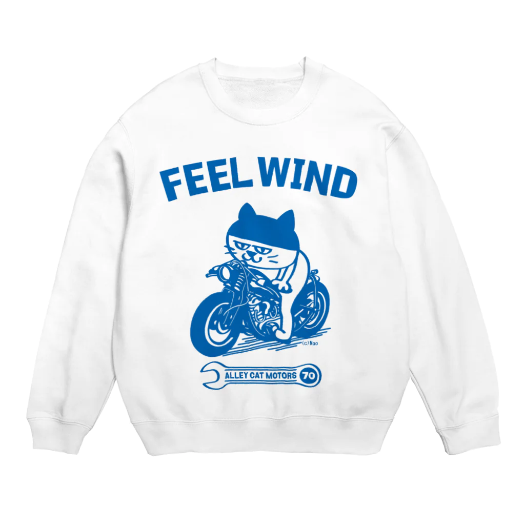 NaoのFEEL WIND 〜ドラ猫モータース〜 1 (b) Crew Neck Sweatshirt