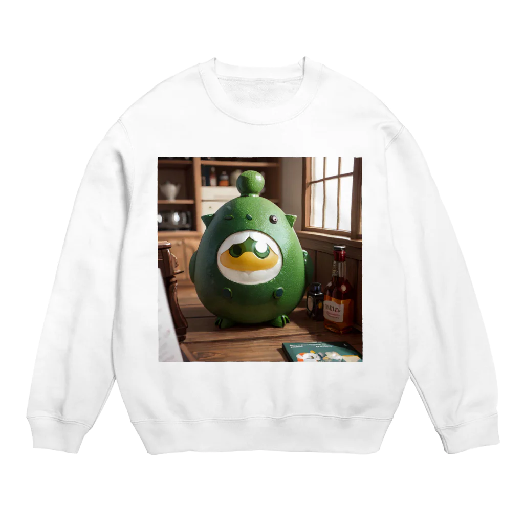 LONGSTONEのモンスターフィギュア　グリーンエッグ Crew Neck Sweatshirt