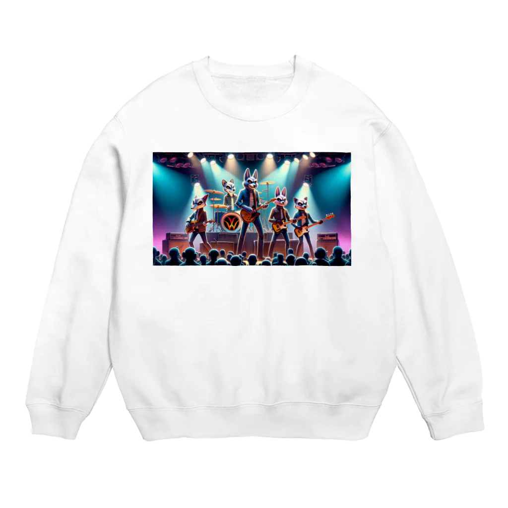 ANIMAL HEROES -musical band-のワイルドロックフェスタ - ダンシングアニマルズ Crew Neck Sweatshirt