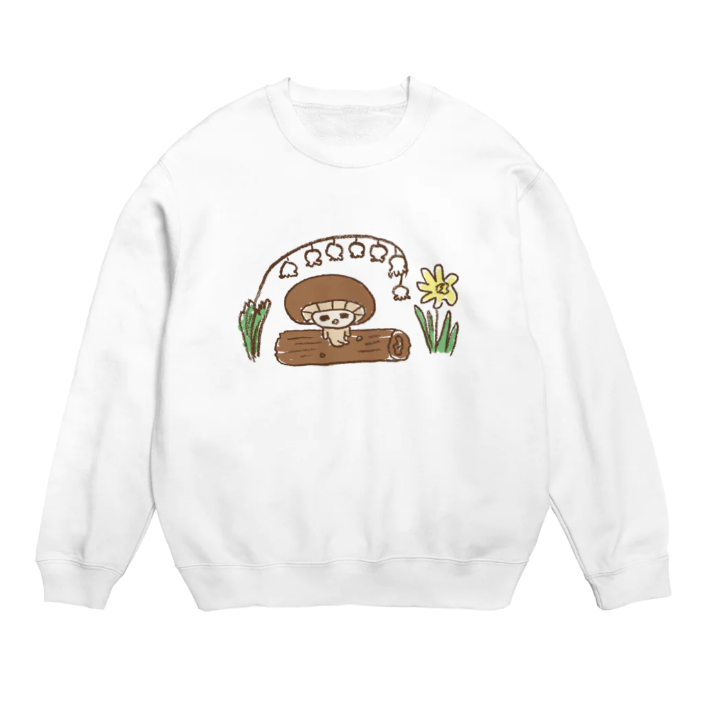 ねずみさんのブティックのしいたけまうすのはる Crew Neck Sweatshirt