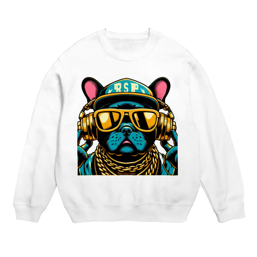 papi&biaのラッパーフレンチブルドッグ Crew Neck Sweatshirt