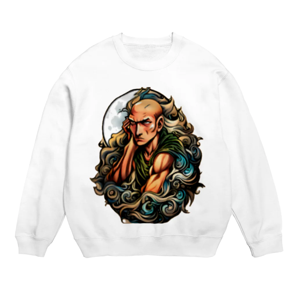 海坊主の私のキャラクターの海坊主だ！ Crew Neck Sweatshirt