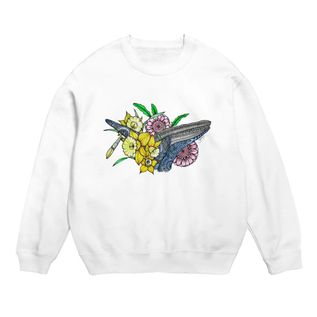 曼荼羅屋の海の母 Crew Neck Sweatshirt