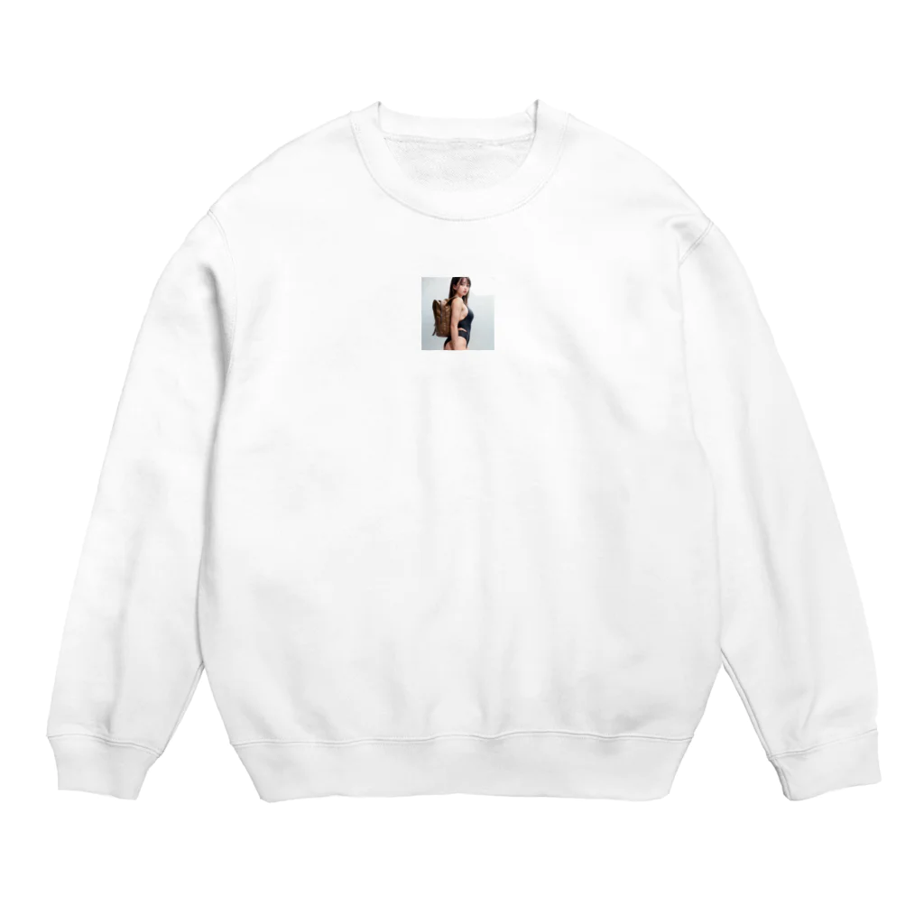 inoken_のスク水美女 Crew Neck Sweatshirt