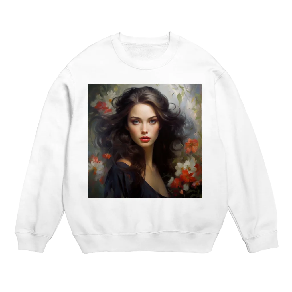 AQUAMETAVERSEの上品な美女　なでしこ1478 Crew Neck Sweatshirt