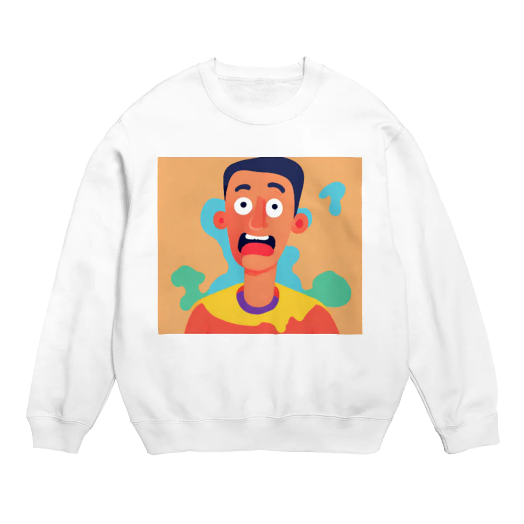 JINPACHIの理知的な男 Crew Neck Sweatshirt