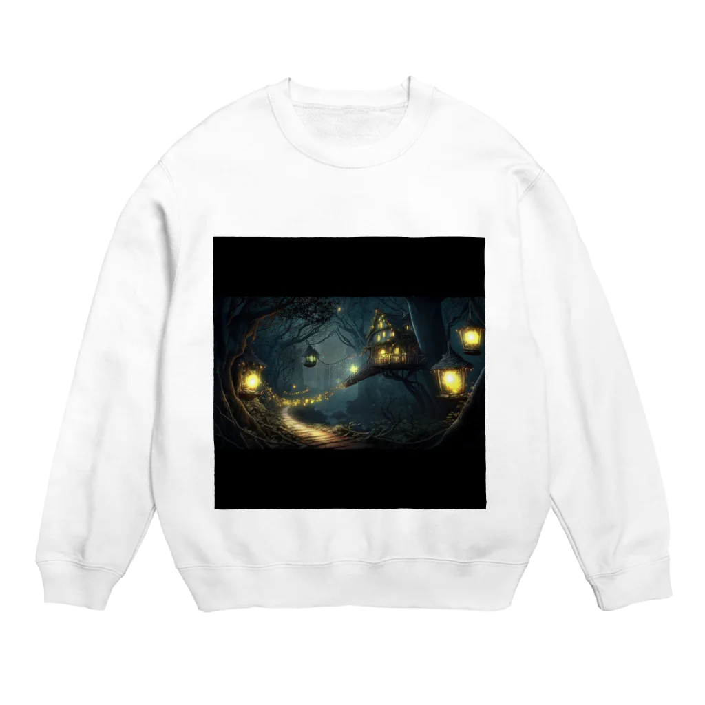 forget_me_not0108の幻想的な夜 Crew Neck Sweatshirt