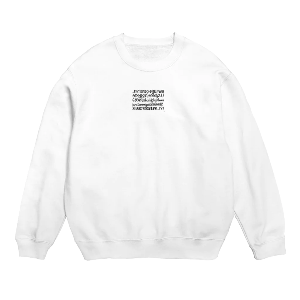 KOIMOPAPAのアルファベット Crew Neck Sweatshirt