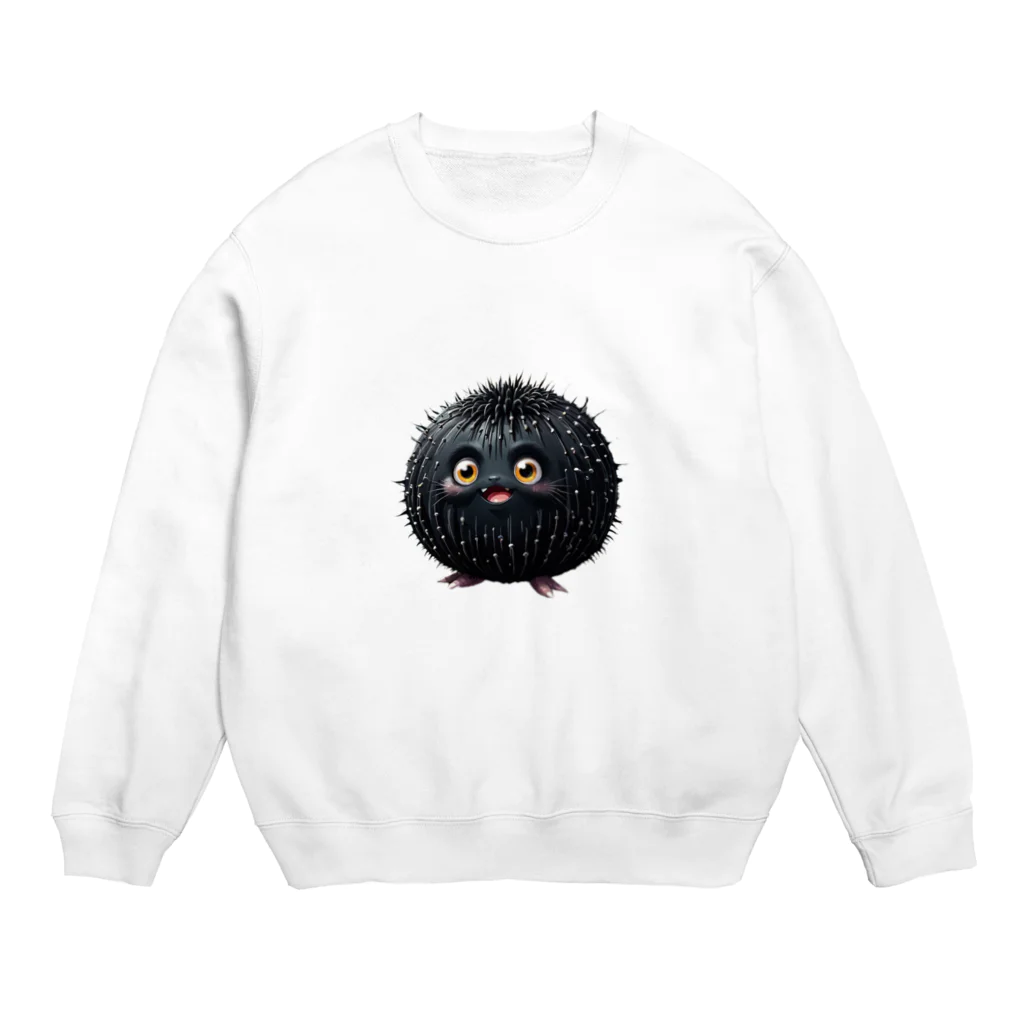 AI妖怪大図鑑のウニ妖怪　バッフン Crew Neck Sweatshirt