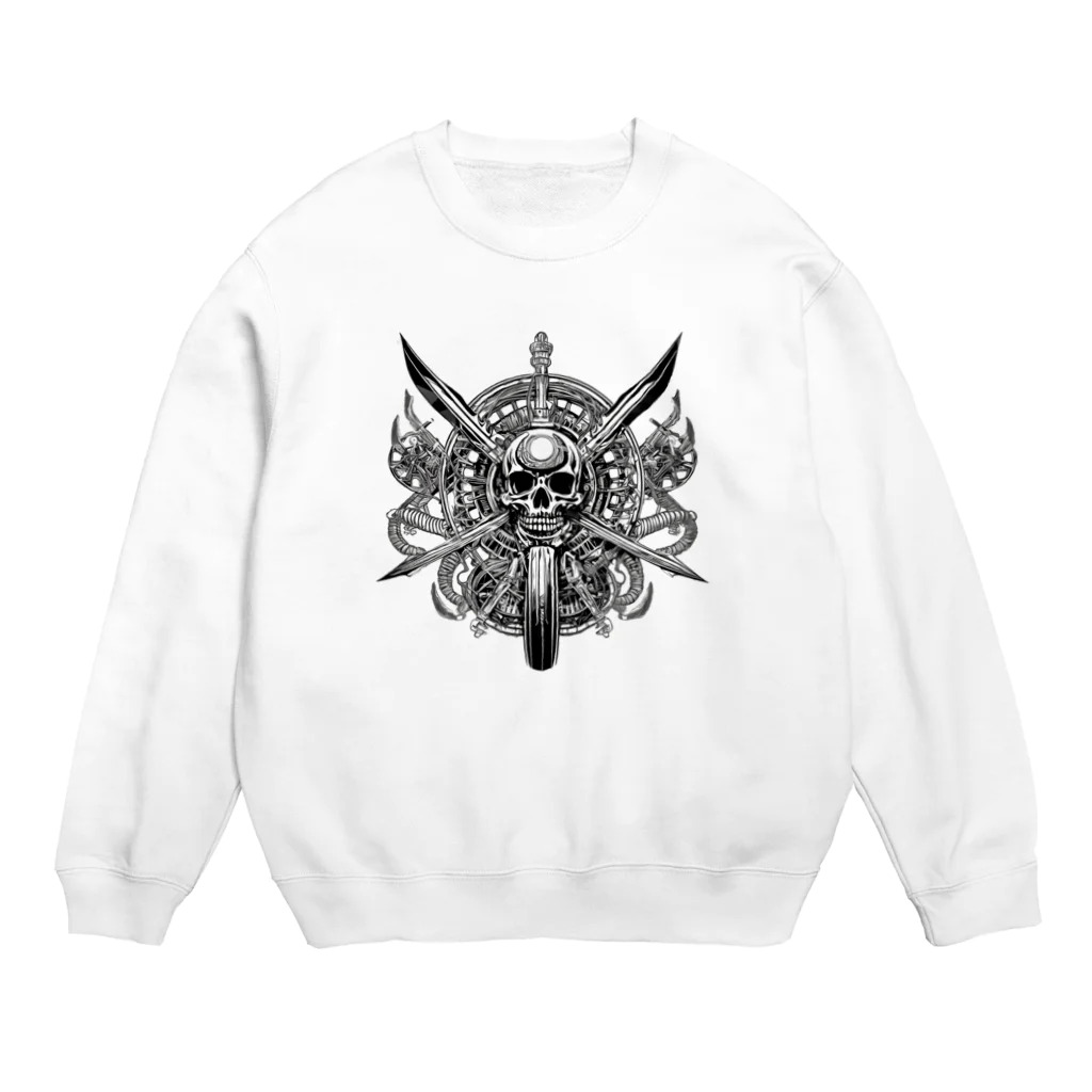 shime_savaの機械仕掛けの髑髏 Crew Neck Sweatshirt