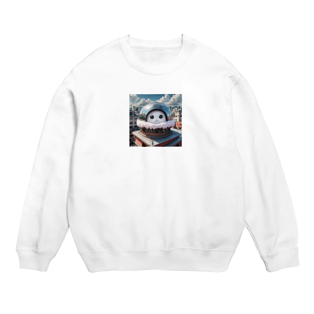 AI妖怪大図鑑の天体観測妖怪　バンポン Crew Neck Sweatshirt