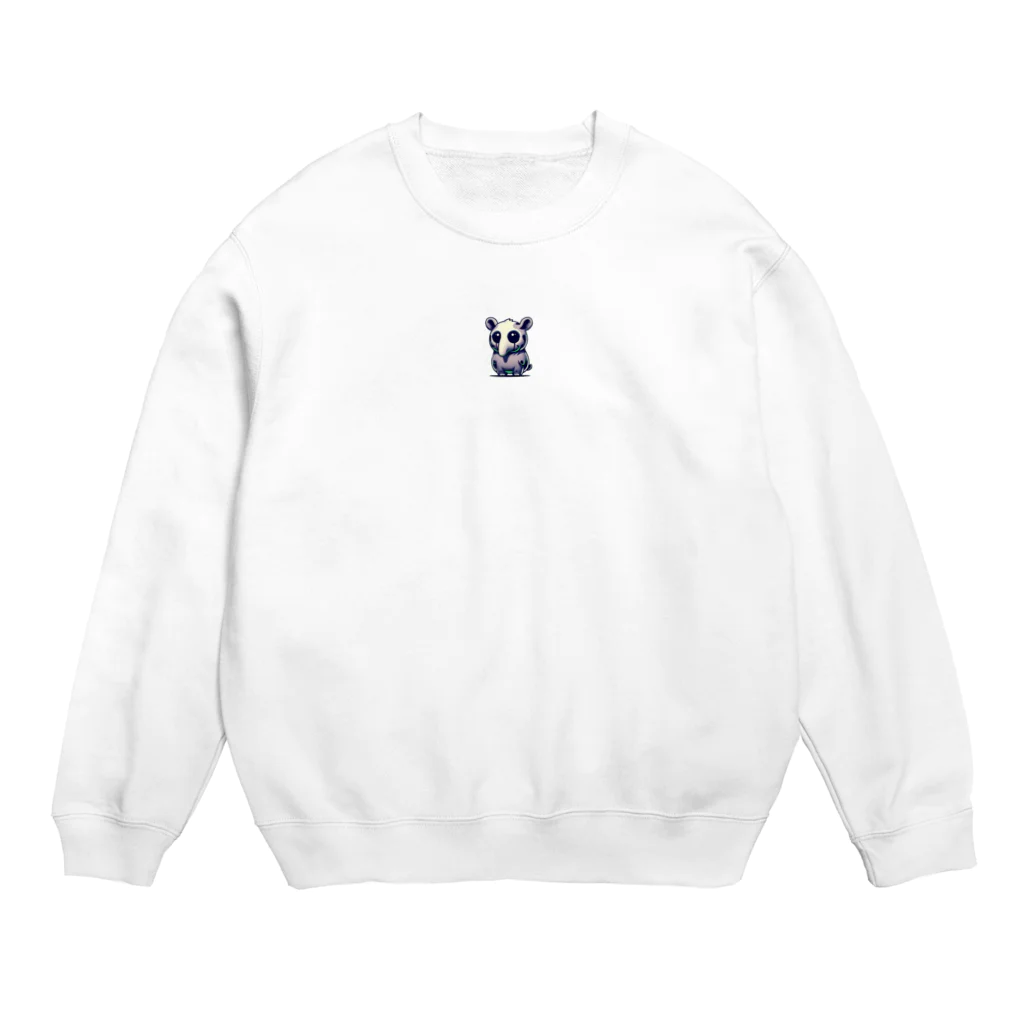 たんたん狸の不気味で可愛い森の不気味で可愛いバク001 Crew Neck Sweatshirt