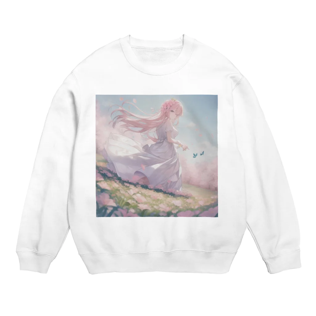 R-mayの草原の少女 Crew Neck Sweatshirt