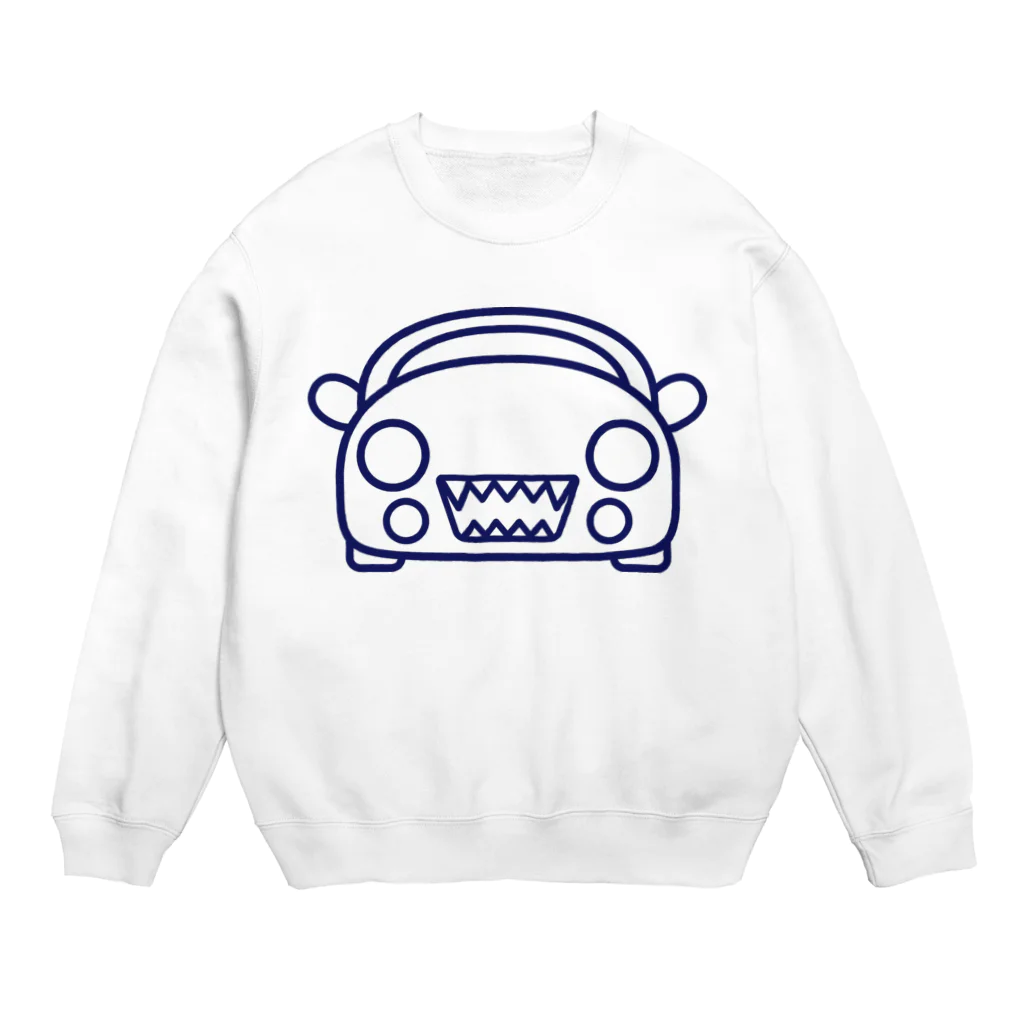 じぇにふぁくとりーの大福みたいなサメ（紺） Crew Neck Sweatshirt