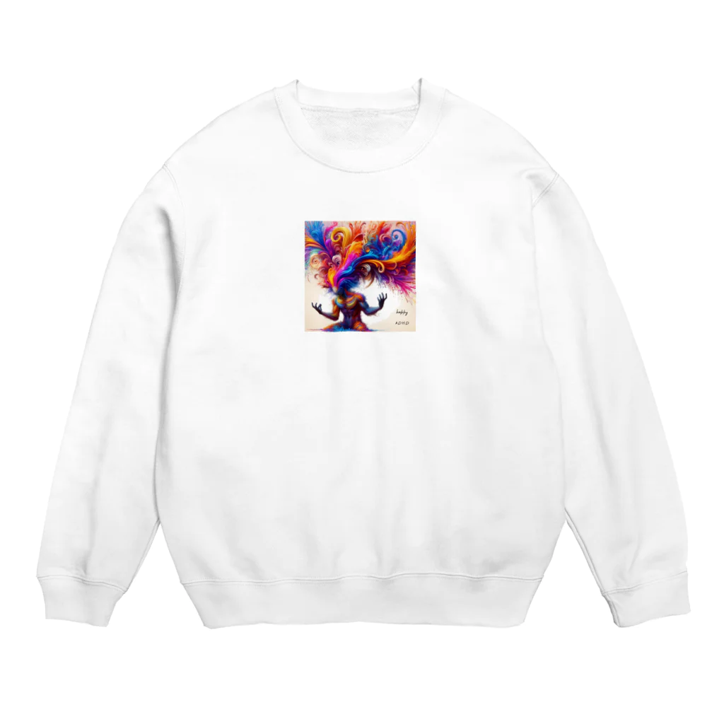 greenartのhappy ADHD Crew Neck Sweatshirt