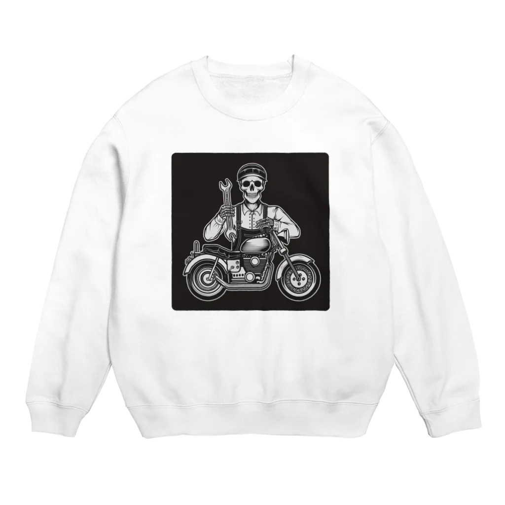 shime_savaの大丈夫　安心してツーリングに行けますよ Crew Neck Sweatshirt