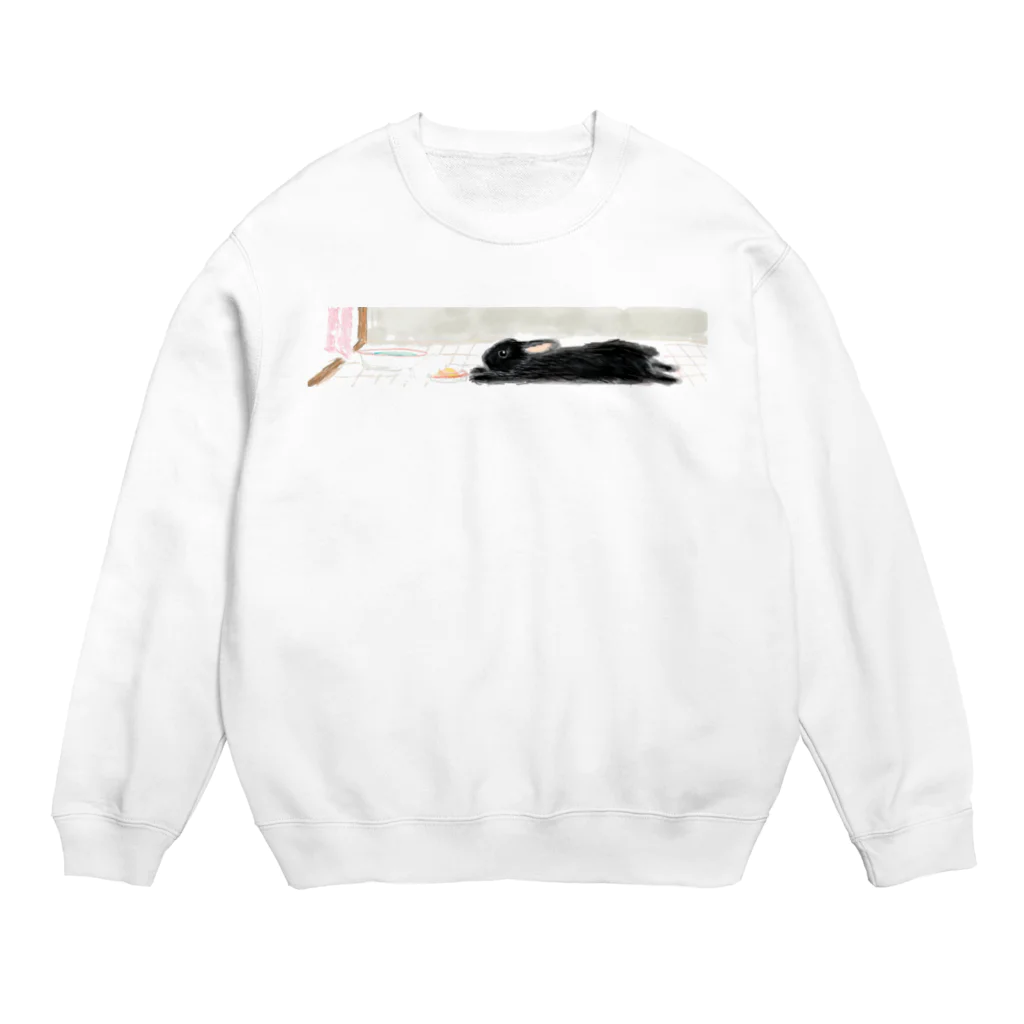 うさぎ石鹸の伸び伸びパトちゃん Crew Neck Sweatshirt