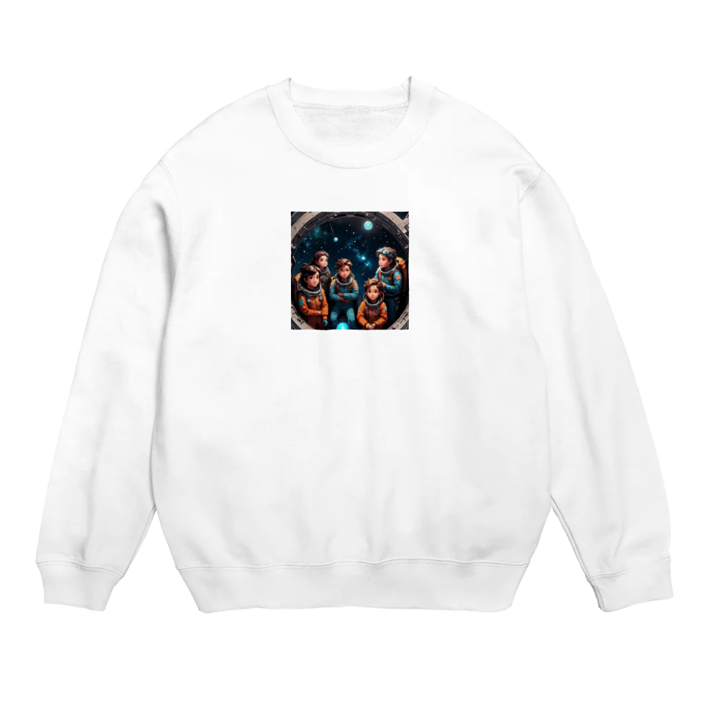 Makurahaの未来を切り拓く子供たち Crew Neck Sweatshirt