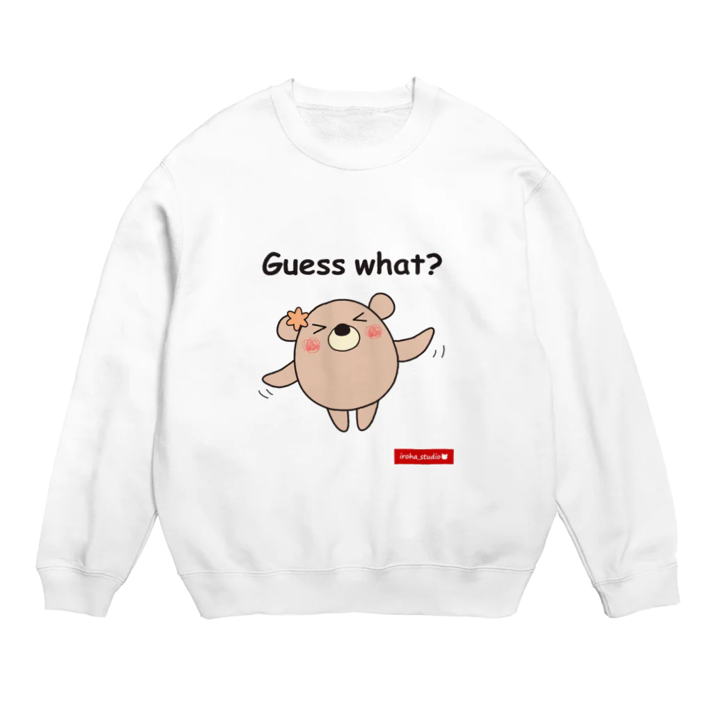 iroha_studioのくまのココ（Guess what?） Crew Neck Sweatshirt