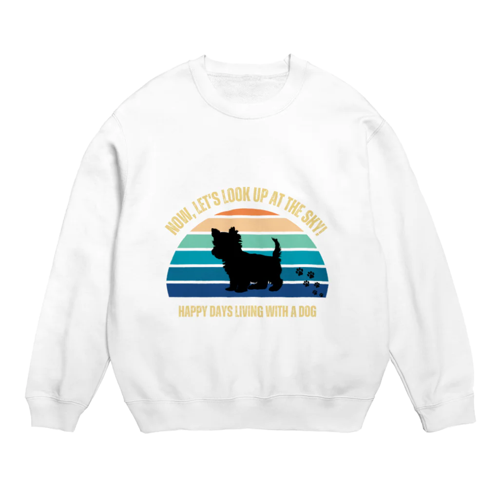 dreamy-designのわんちゃん　ヨークシャテリア Crew Neck Sweatshirt