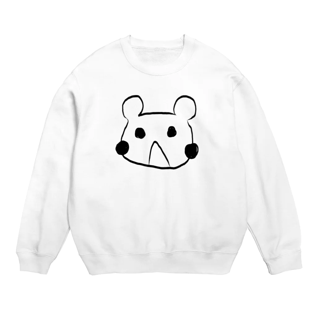 ゆるチンアナゴとニシキアナゴとしろくろすらいむのしろくろすらいむ Crew Neck Sweatshirt