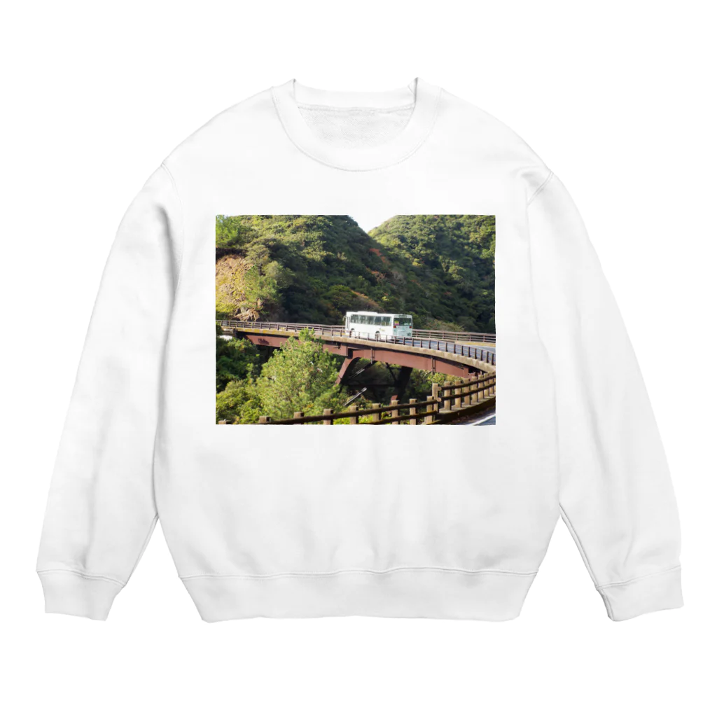 shige168の屋久島の路線バス Crew Neck Sweatshirt