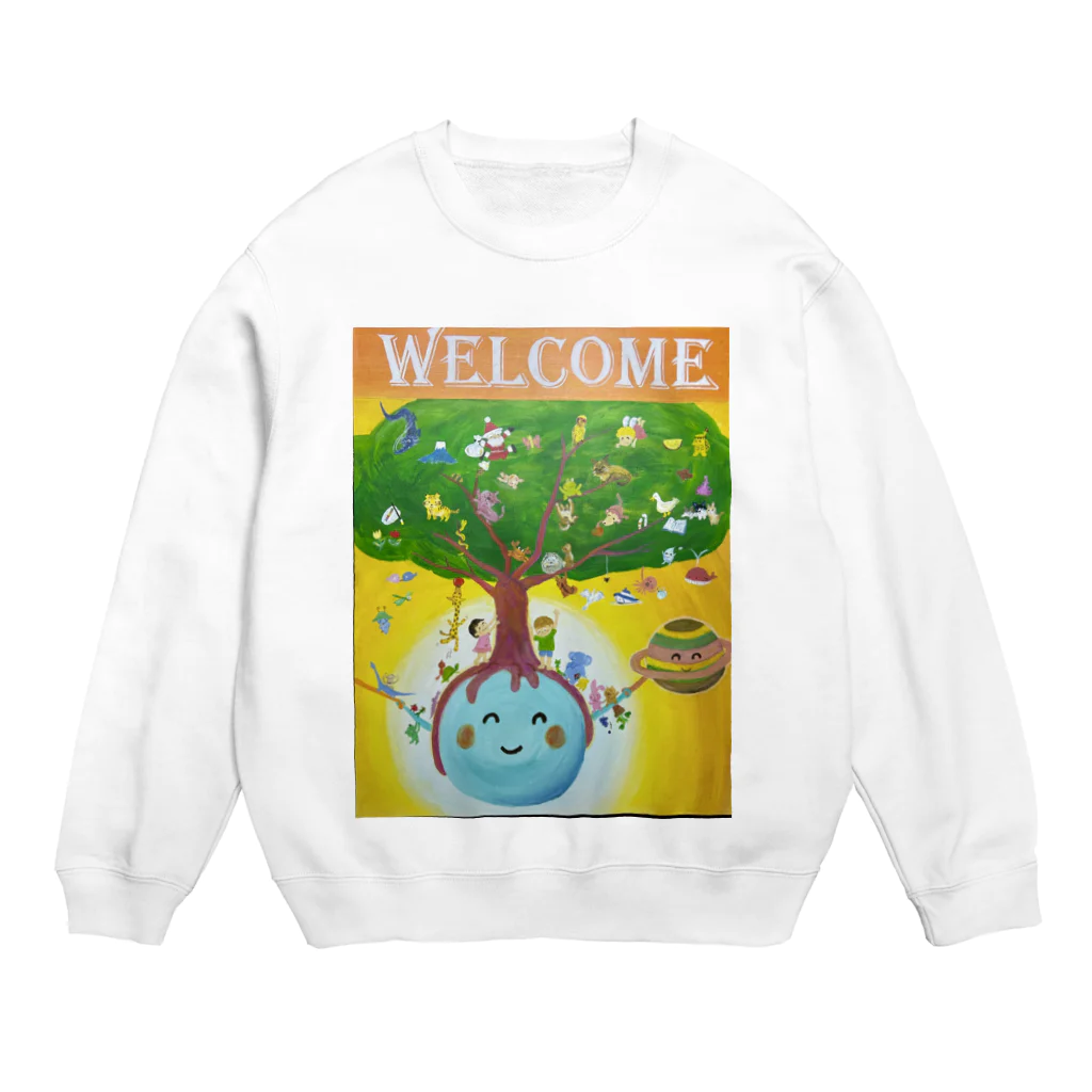 yoko-art-121のwelcome Crew Neck Sweatshirt