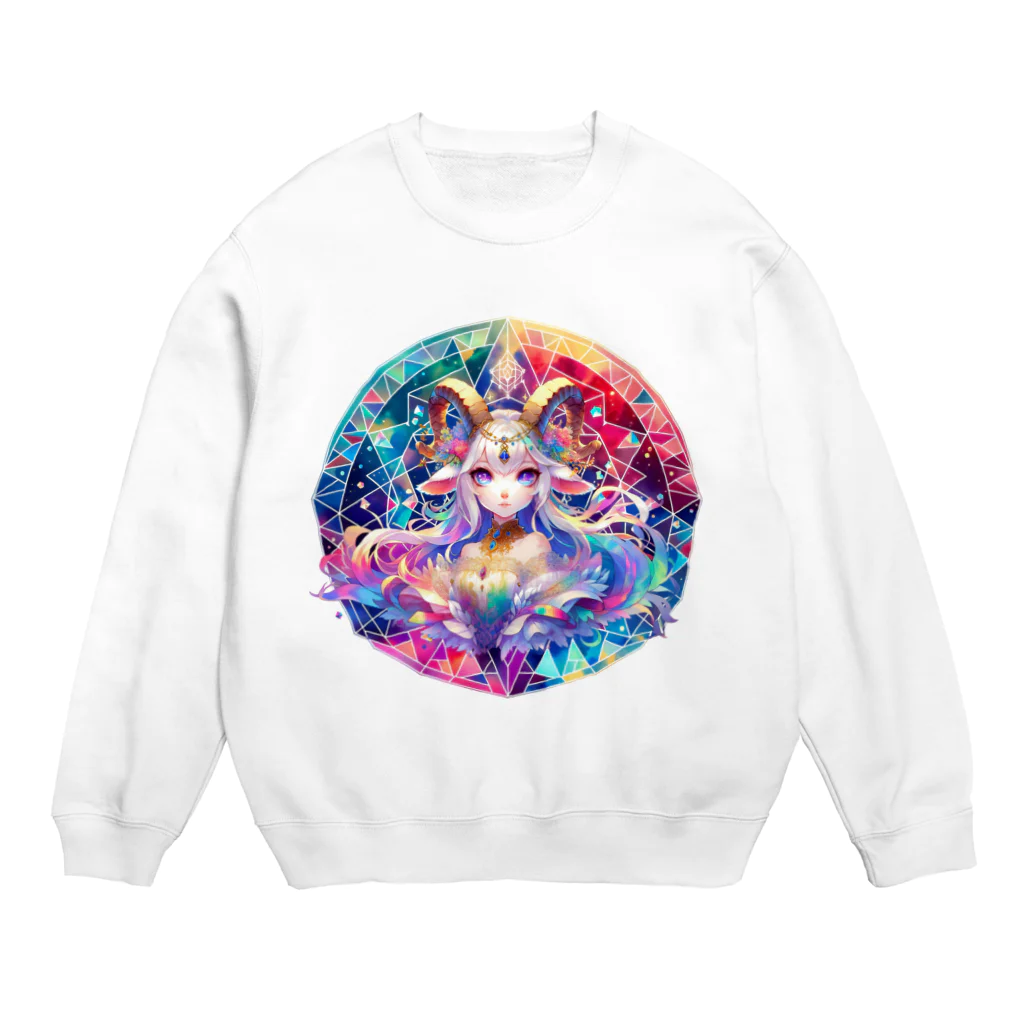 トトベス(T∴B∴M∴)🕊️の牧神パーンに奉献する清廉な山羊姫🐐 Crew Neck Sweatshirt