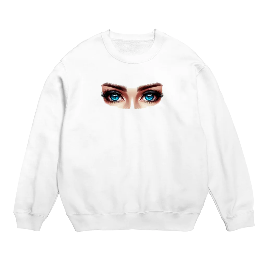 yielanggo007の美人の瞳 Crew Neck Sweatshirt